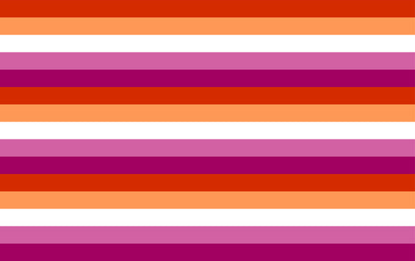 65 MCMLXV LGBT Lesbian Pride Sunset Flag