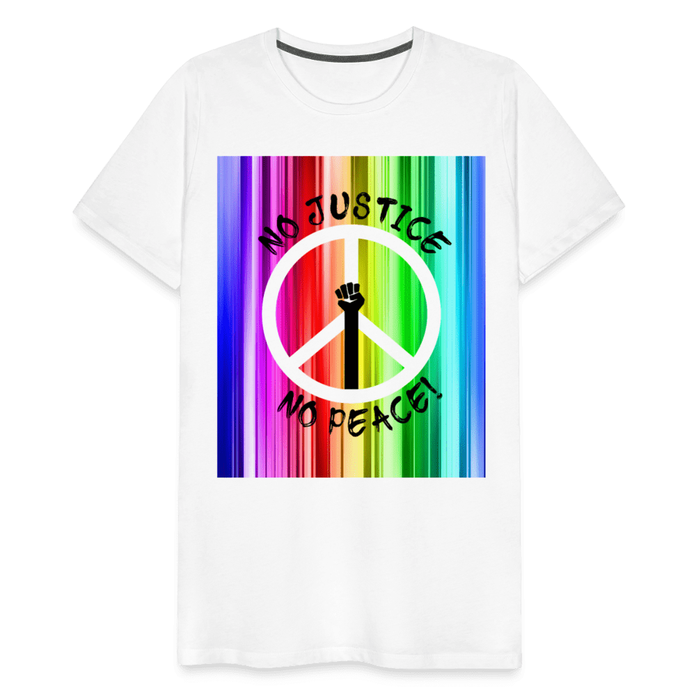 65 MCMLXV Men's No Justice No Peace Premium Graphic T-Shirt - 65mcmlxv