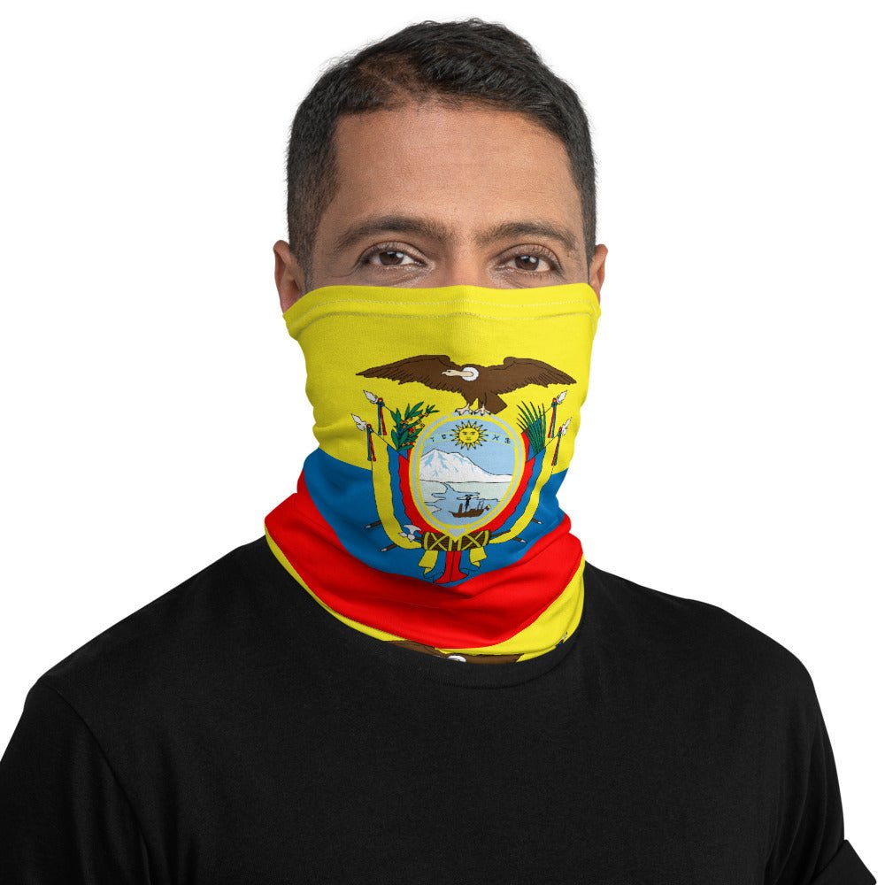 65 MCMLXV Unisex Ecuador Flag Print Neck Gaiter - 65mcmlxv