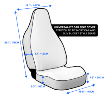 65 MCMLXV LGBT Bear Pride Flag print Car Seat Cover - 65mcmlxv
