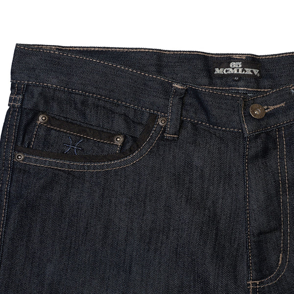 65 MCMLXV Men's Premium Denim Dark Wash Jean - 65mcmlxv