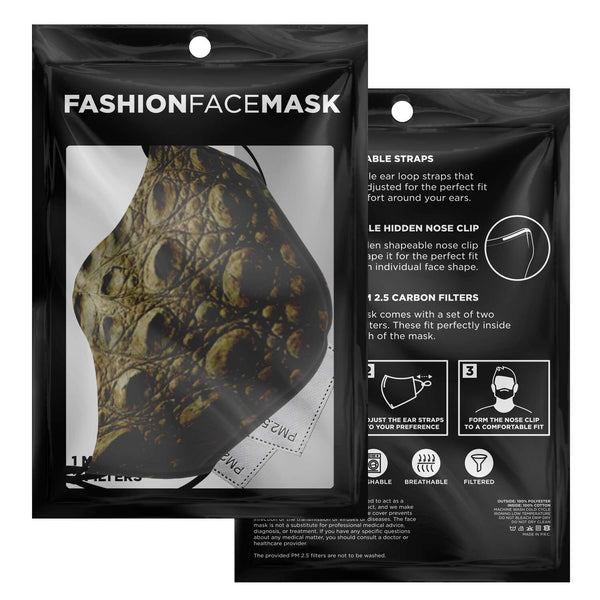 65 MCMLXV Unisex Crocodile Print Face Mask - 65mcmlxv