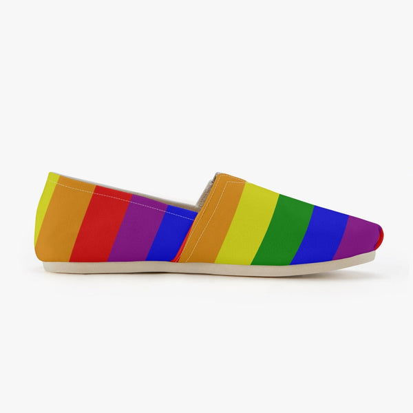 65 MCMLXV Unisex LGBT Gay Pride Rainbow Flag Print Canvas Shoes - 65mcmlxv