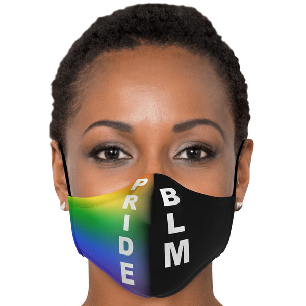 65 MCMLXV Unisex LGBT Pride - Black Lives Matter Print Reusable 2 Layer Face Mask - 65mcmlxv