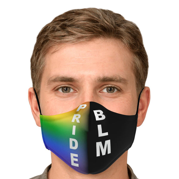 65 MCMLXV Unisex LGBT Pride - Black Lives Matter Print Reusable 2 Layer Face Mask - 65mcmlxv