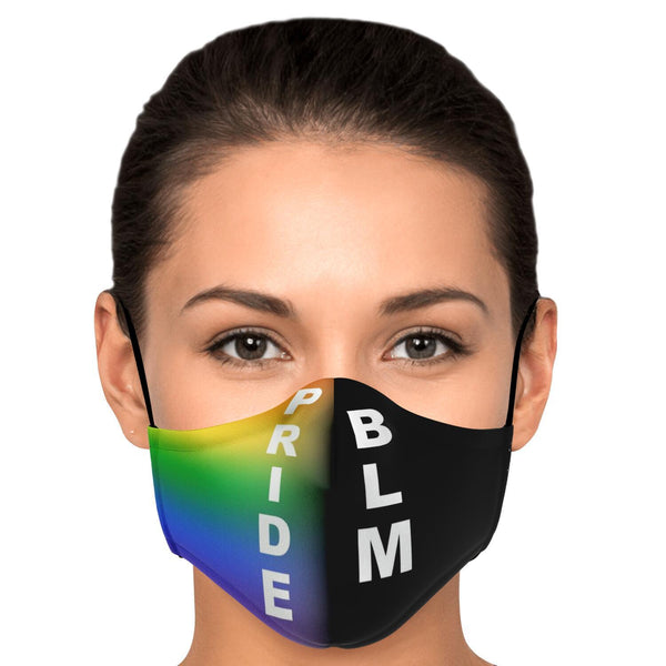 65 MCMLXV Unisex LGBT Pride - Black Lives Matter Print Reusable 2 Layer Face Mask - 65mcmlxv