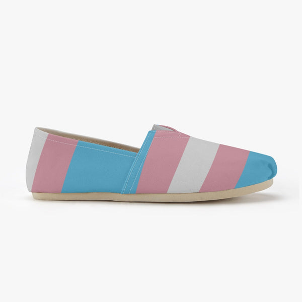 65 MCMLXV Unisex LGBT Transgender Pride Flag Print Canvas Shoes - 65mcmlxv