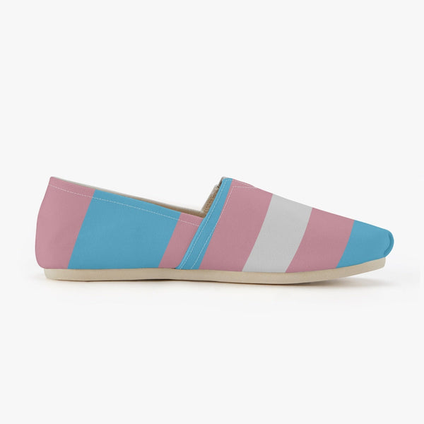 65 MCMLXV Unisex LGBT Transgender Pride Flag Print Canvas Shoes - 65mcmlxv