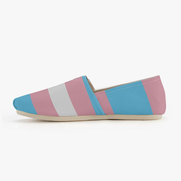 65 MCMLXV Unisex LGBT Transgender Pride Flag Print Canvas Shoes - 65mcmlxv