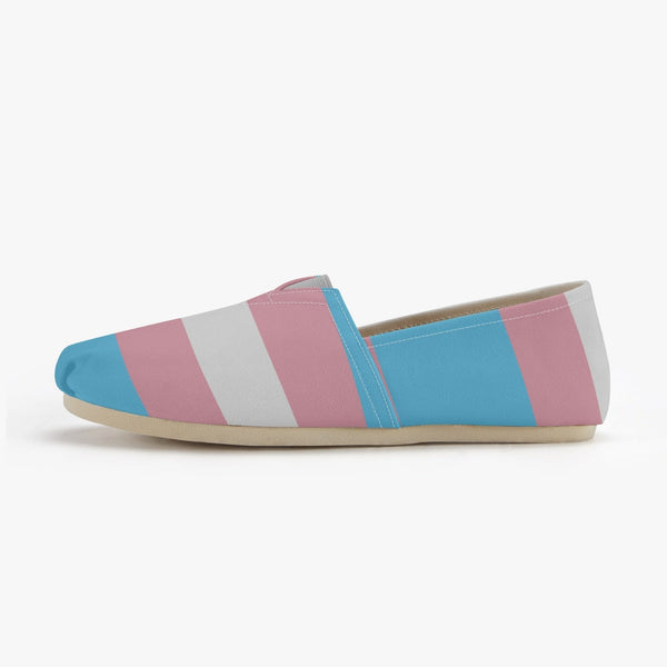 65 MCMLXV Unisex LGBT Transgender Pride Flag Print Canvas Shoes - 65mcmlxv
