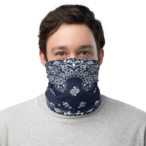 65 MCMLXV Unisex Navy Bandana Print Neck Gaiter - 65mcmlxv