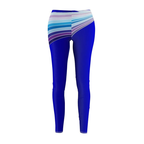 65 MCMLXV Women's Blue Streaks of Light 70s Disco Leggings - 65mcmlxv