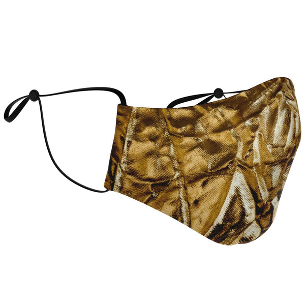 65 MCMLXV Women's Gold Lame Print Face Mask - 65mcmlxv