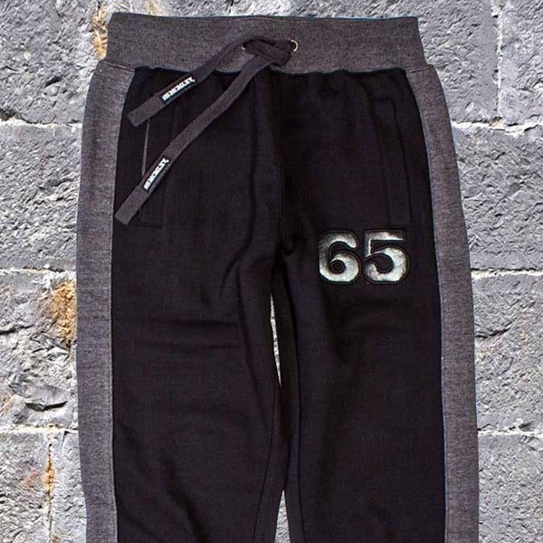 65 MCMLXV Men's Dress Sweat Pant In Black-Pant-65mcmlxv