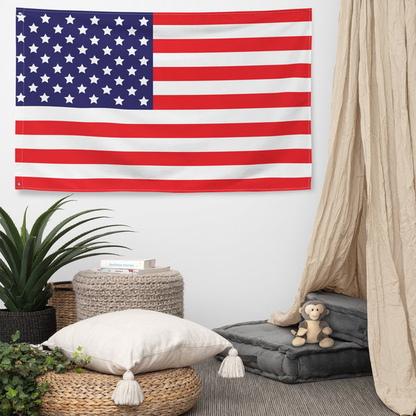 65 MCMLXV American USA Flag 34.5 x 56 - 65mcmlxv