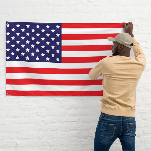 65 MCMLXV American USA Flag 34.5 x 56 - 65mcmlxv