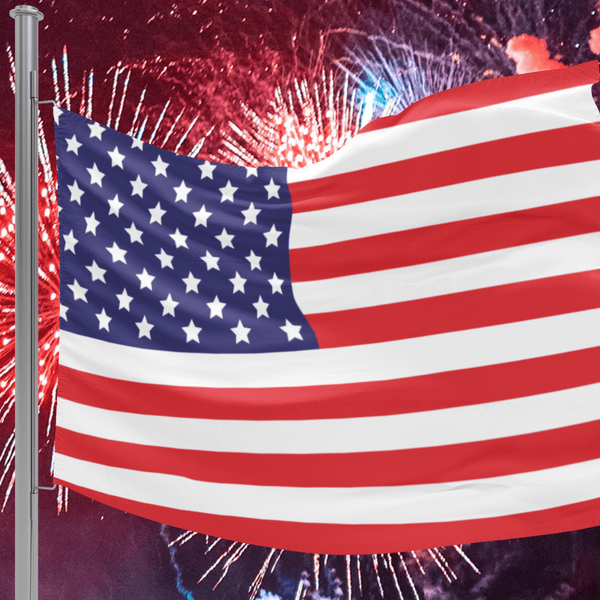 65 MCMLXV American USA Flag 34.5 x 56 - 65mcmlxv