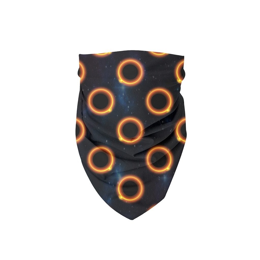 65 MCMLXV Black Solar Eclipse Polka Dot Pattern Bandana - 65mcmlxv