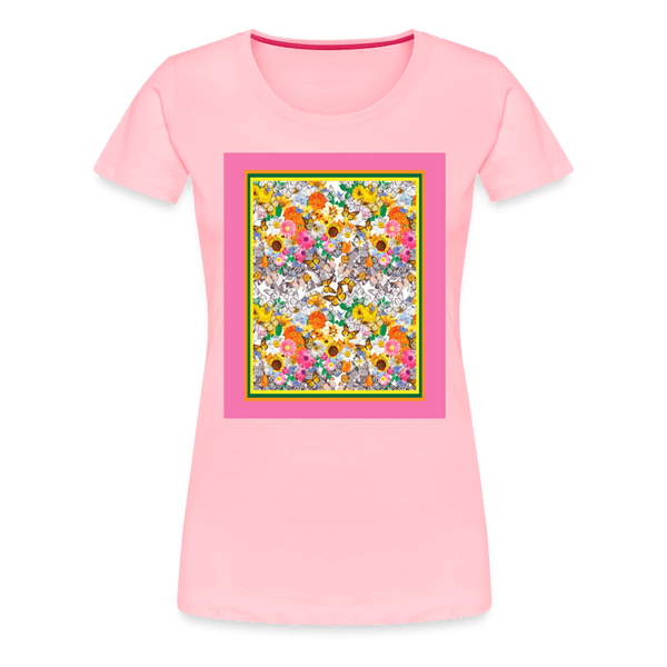 65 MCMLXV Butterflies & Flowers Women’s Premium Graphic T-Shirt - 65mcmlxv