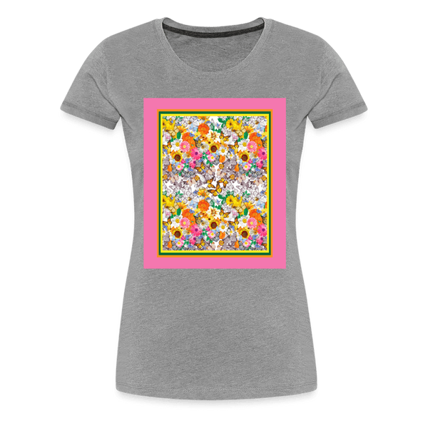 65 MCMLXV Butterflies & Flowers Women’s Premium Graphic T-Shirt - 65mcmlxv