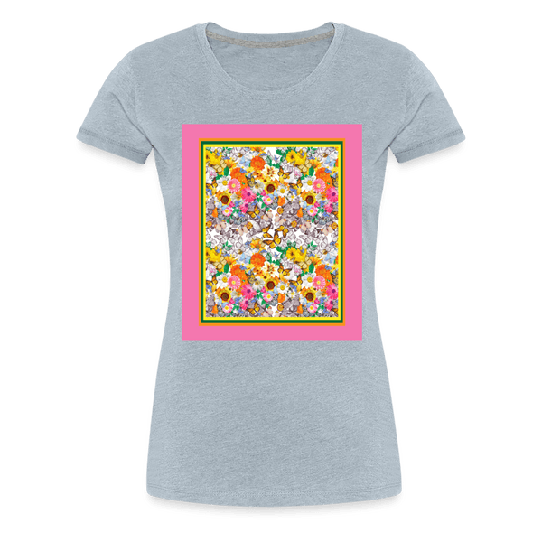 65 MCMLXV Butterflies & Flowers Women’s Premium Graphic T-Shirt - 65mcmlxv