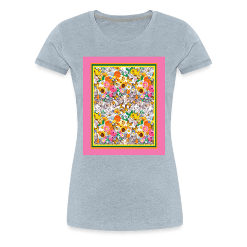 65 MCMLXV Butterflies & Flowers Women’s Premium Graphic T-Shirt - 65mcmlxv