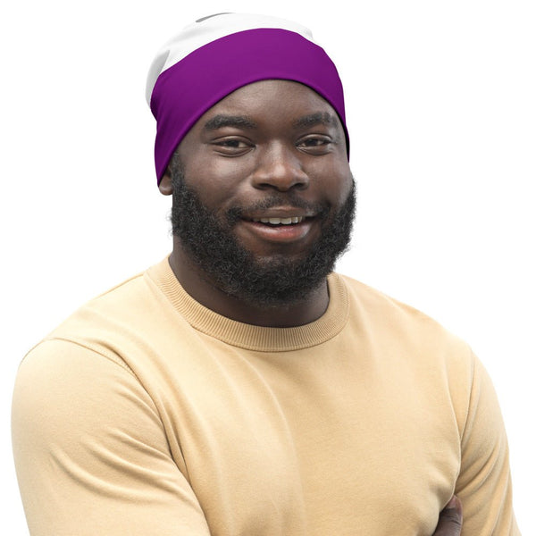 65 MCMLXV LGBT Asexual Pride Flag Print Beanie Skullcap - 65mcmlxv