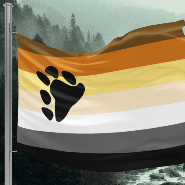65 MCMLXV LGBT Bear Pride Flag 34.5 x 56 - 65mcmlxv