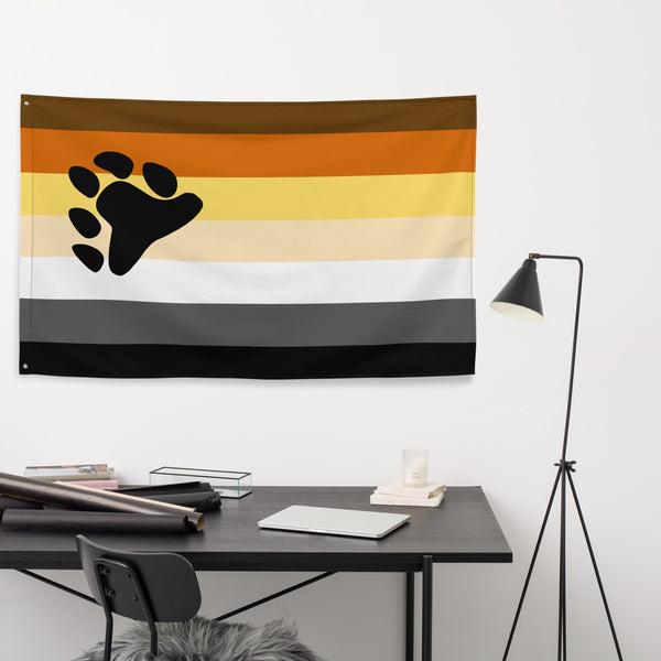 65 MCMLXV LGBT Bear Pride Flag 34.5 x 56 - 65mcmlxv