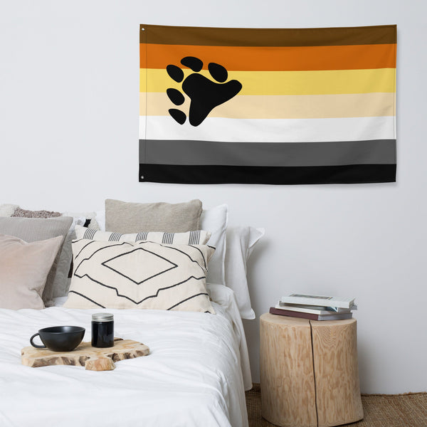 65 MCMLXV LGBT Bear Pride Flag 34.5 x 56 - 65mcmlxv