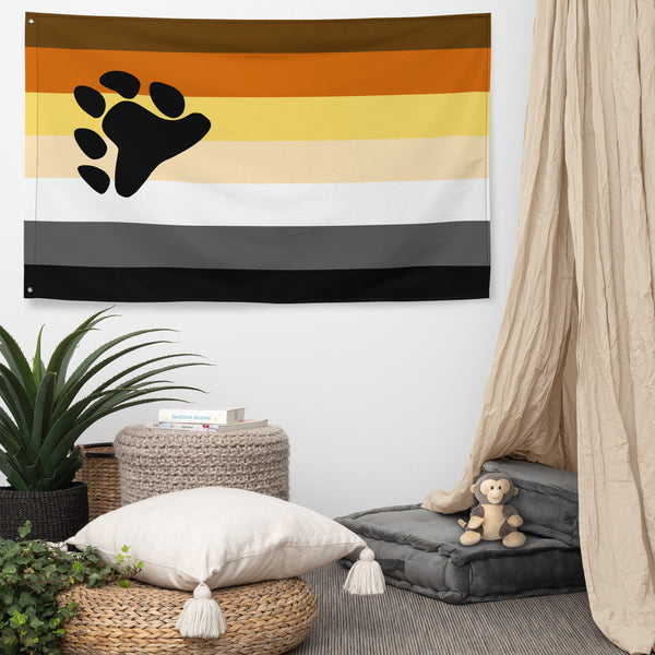 65 MCMLXV LGBT Bear Pride Flag 34.5 x 56 - 65mcmlxv