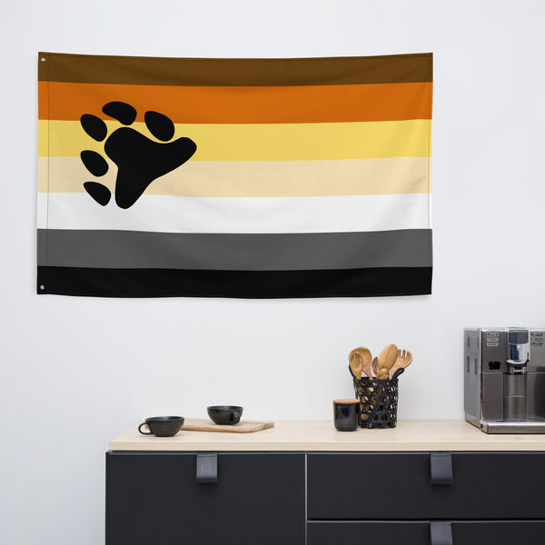 65 MCMLXV LGBT Bear Pride Flag 34.5 x 56 - 65mcmlxv
