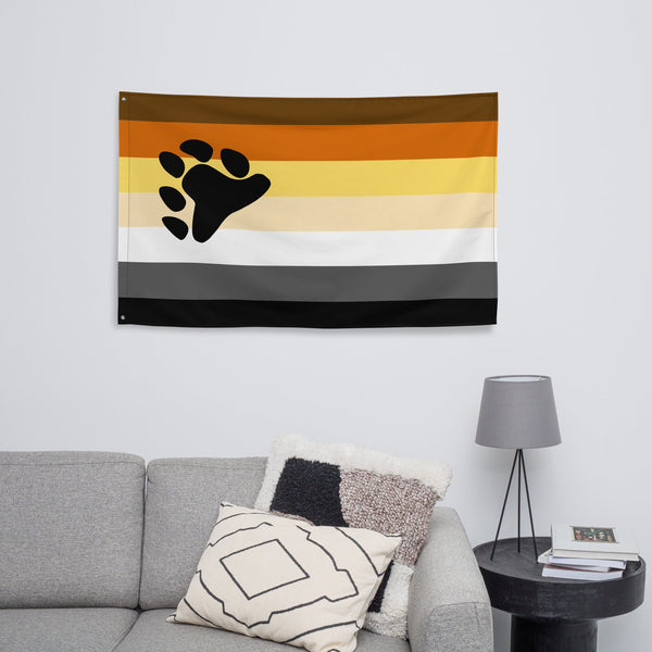 65 MCMLXV LGBT Bear Pride Flag 34.5 x 56 - 65mcmlxv