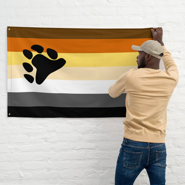 65 MCMLXV LGBT Bear Pride Flag 34.5 x 56 - 65mcmlxv