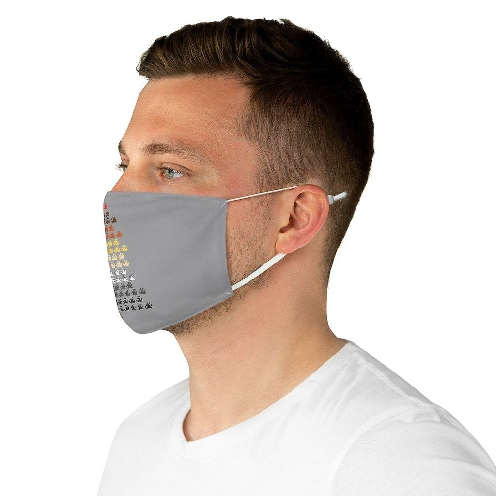 65 MCMLXV LGBT Bear Pride Flag Christmas Tree Print Face Mask - 65mcmlxv