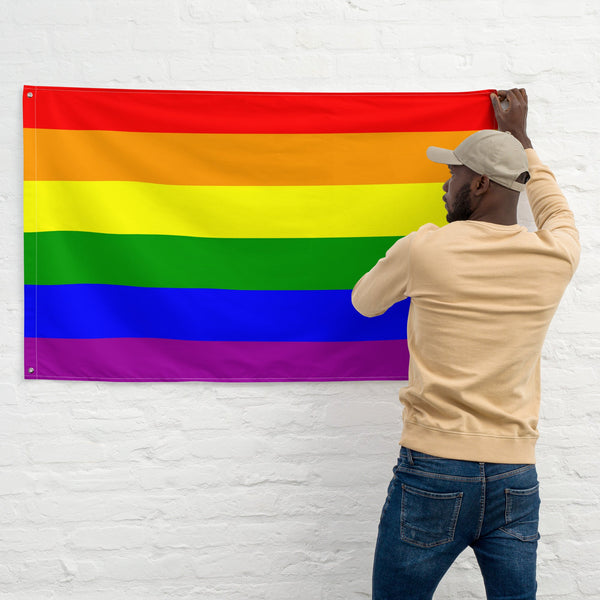 65 MCMLXV LGBT Gay Pride Rainbow Flag 34.5 x 56 - 65mcmlxv