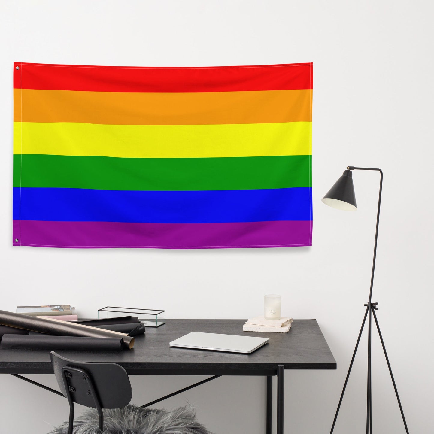 65 MCMLXV LGBT Gay Pride Rainbow Flag 34.5 x 56 - 65mcmlxv