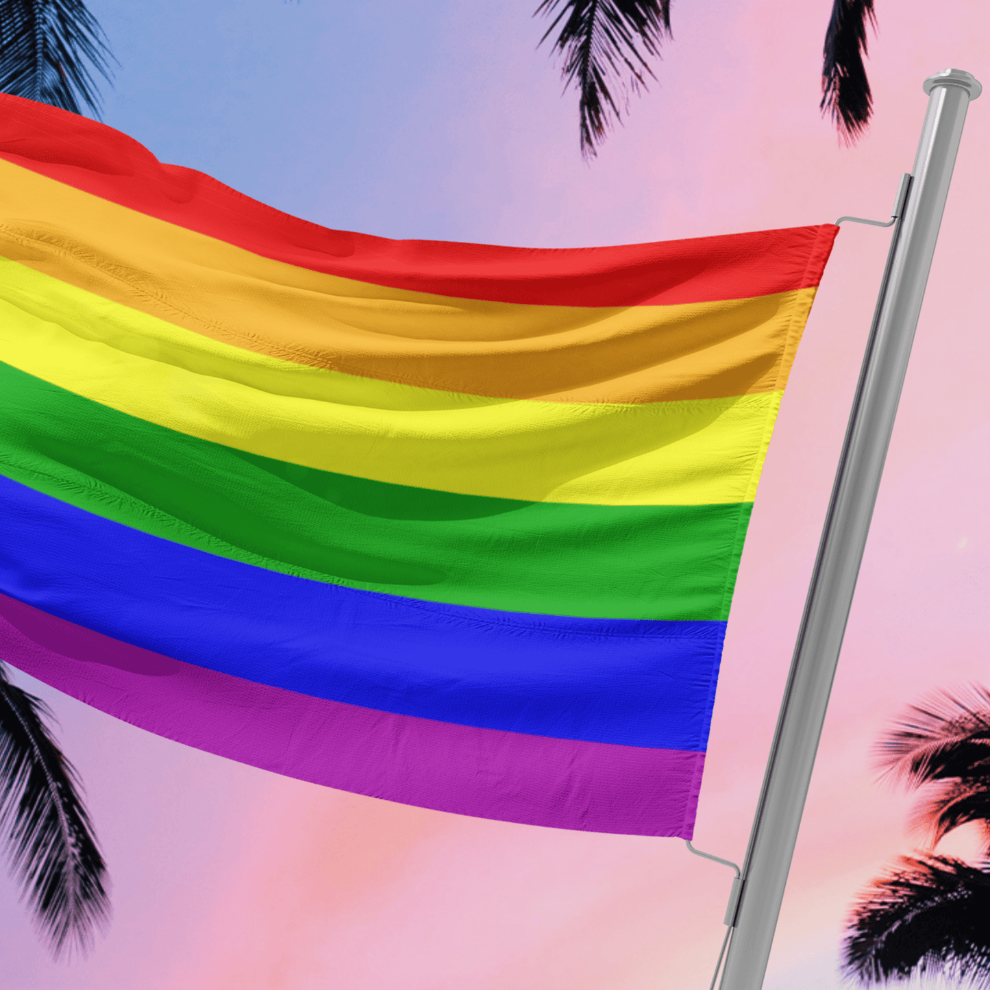 65 MCMLXV LGBT Gay Pride Rainbow Flag 34.5 x 56 - 65mcmlxv