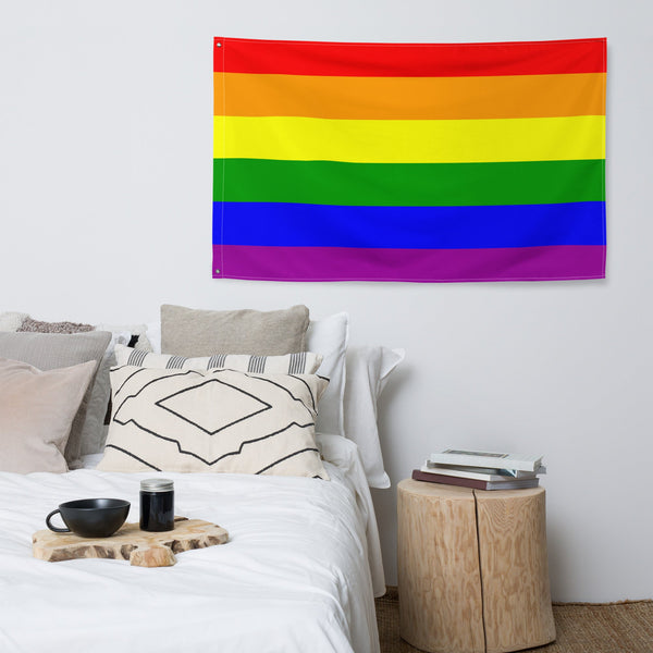65 MCMLXV LGBT Gay Pride Rainbow Flag 34.5 x 56 - 65mcmlxv