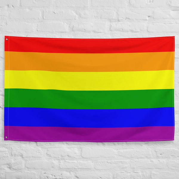 65 MCMLXV LGBT Gay Pride Rainbow Flag 34.5 x 56 - 65mcmlxv