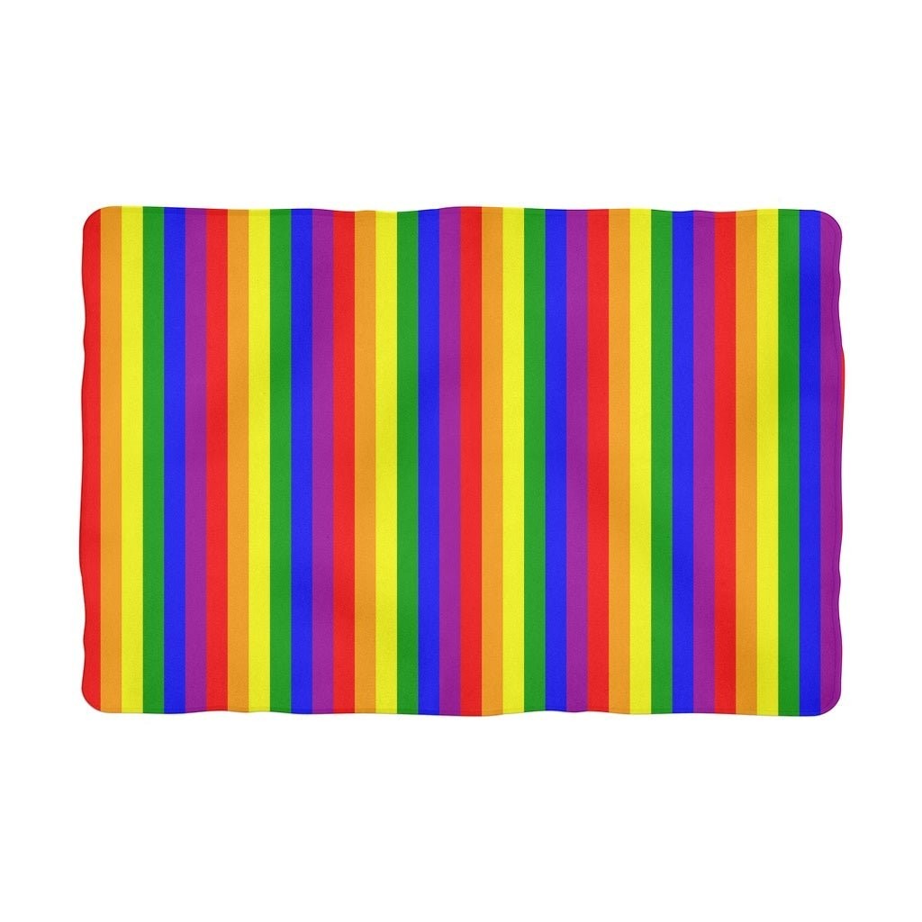 65 MCMLXV LGBT Gay Pride Rainbow Flag Stripe Pet Blanket - 65mcmlxv