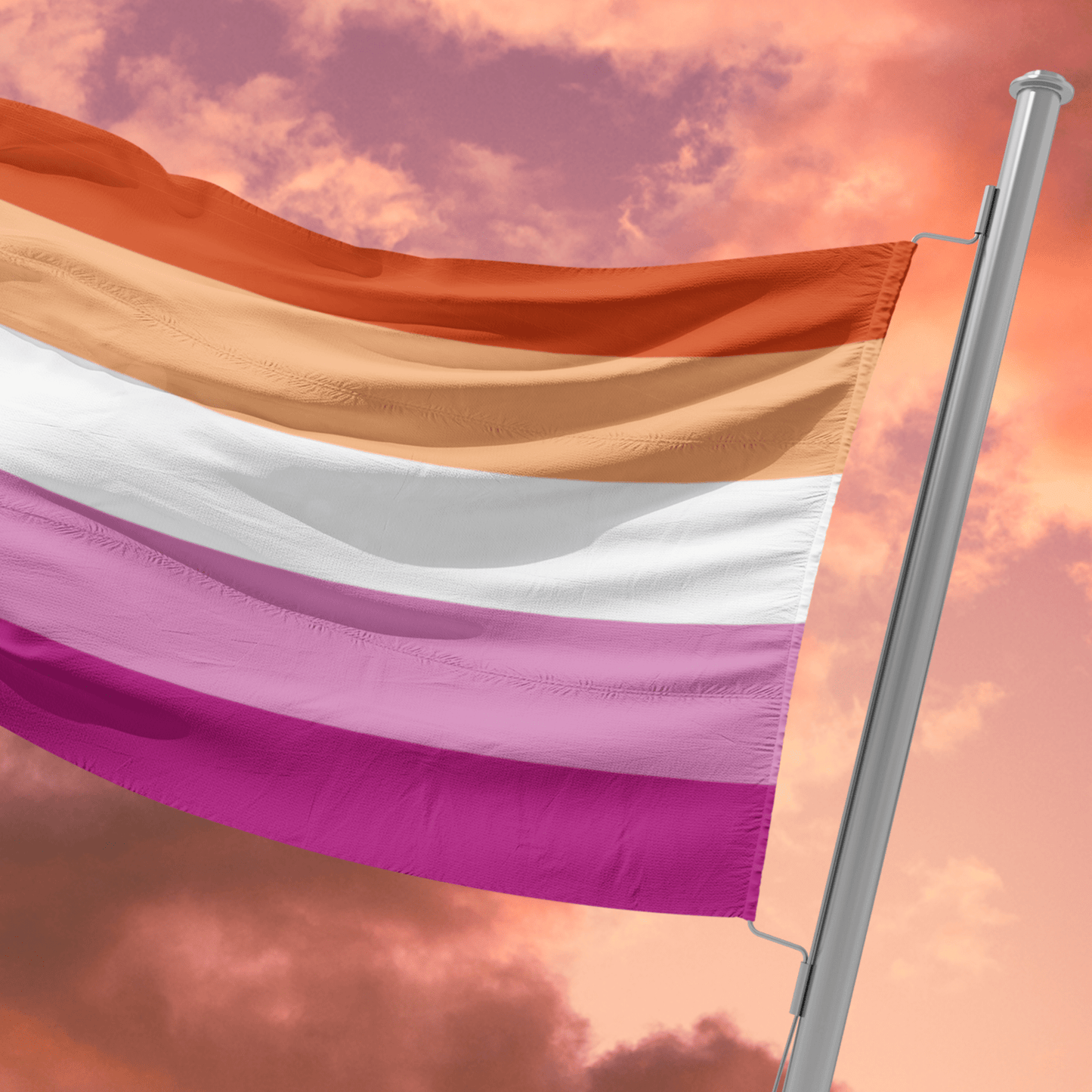 65 MCMLXV LGBT Lesbian Pride Sunset Flag 34.5 x 56 Wall Hanging - 65mcmlxv