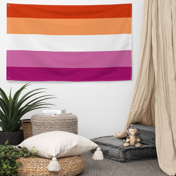 65 MCMLXV LGBT Lesbian Pride Sunset Flag 34.5 x 56 Wall Hanging - 65mcmlxv