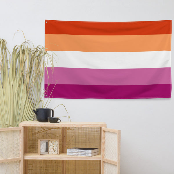 65 MCMLXV LGBT Lesbian Pride Sunset Flag 34.5 x 56 Wall Hanging - 65mcmlxv