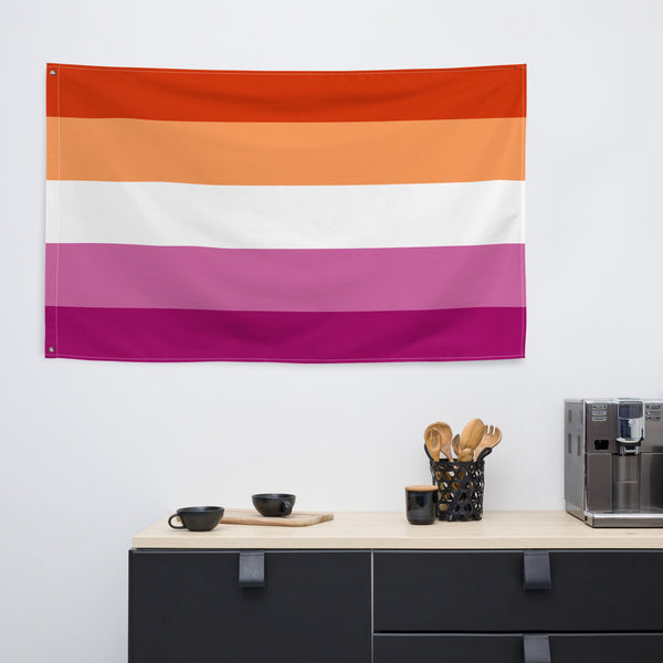 65 MCMLXV LGBT Lesbian Pride Sunset Flag 34.5 x 56 Wall Hanging - 65mcmlxv