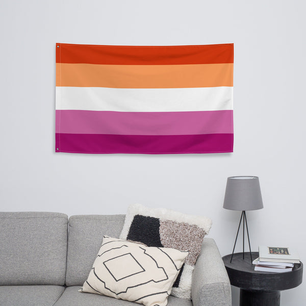 65 MCMLXV LGBT Lesbian Pride Sunset Flag 34.5 x 56 Wall Hanging - 65mcmlxv