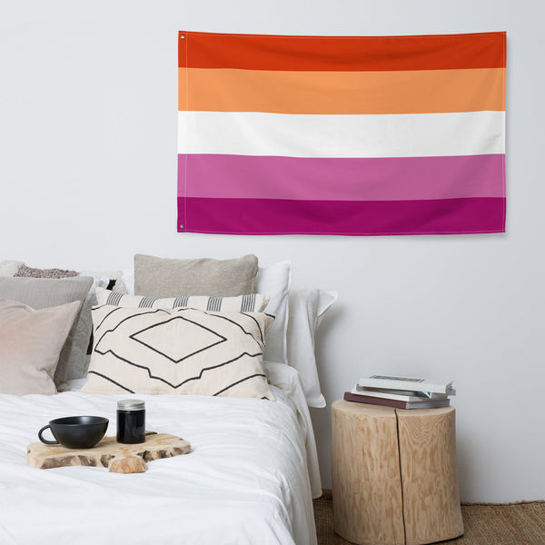 65 MCMLXV LGBT Lesbian Pride Sunset Flag 34.5 x 56 Wall Hanging - 65mcmlxv