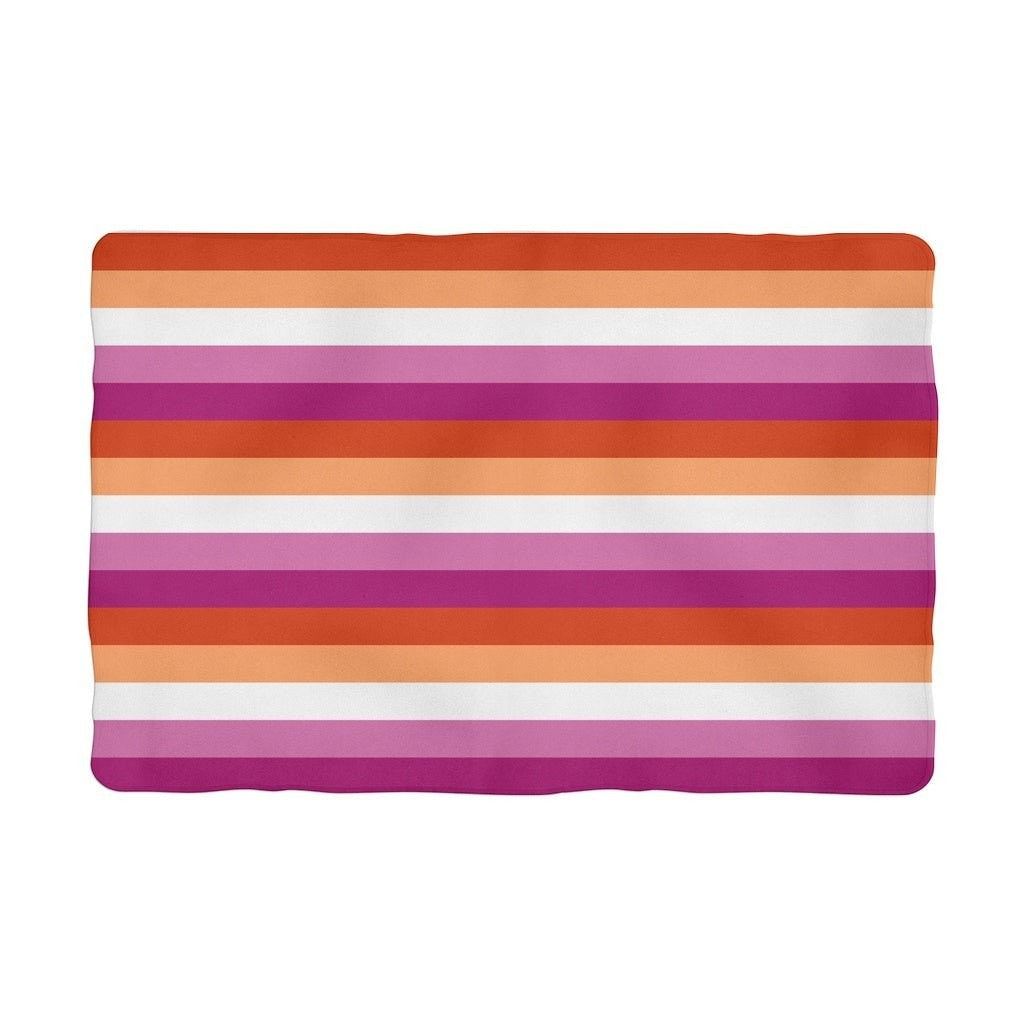 65 MCMLXV LGBT Lesbian Pride Sunset Flag Print Pet Blanket - 65mcmlxv