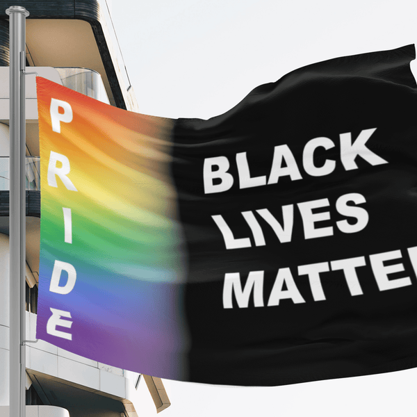 65 MCMLXV LGBT Pride Black Lives Matter Flag 34.5 x 56 Wall Hanging - 65mcmlxv