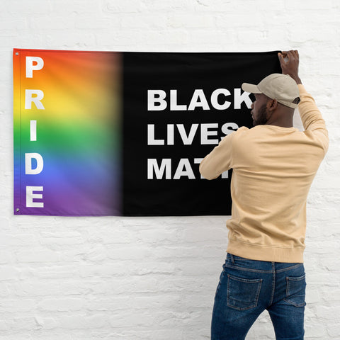 65 MCMLXV LGBT Pride Black Lives Matter Flag 34.5 x 56 Wall Hanging - 65mcmlxv